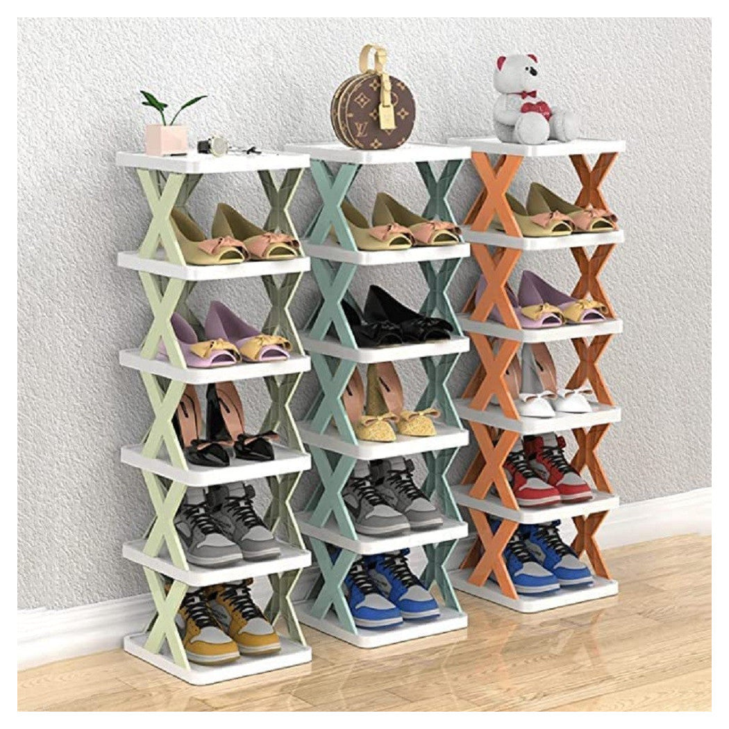 Organizador de la casa de Scarp vertical Montaje rápido 7 niveles Estante plegable