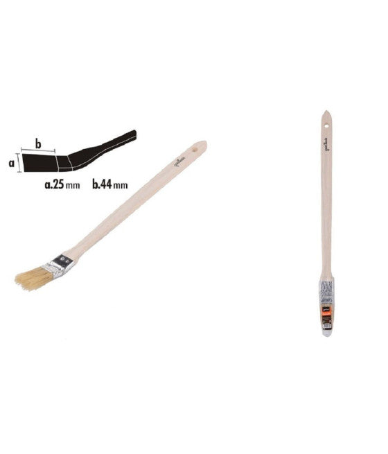 Cepillo plano 26.8 cm con mango de madera cerdas suaves pintura pintura 90208