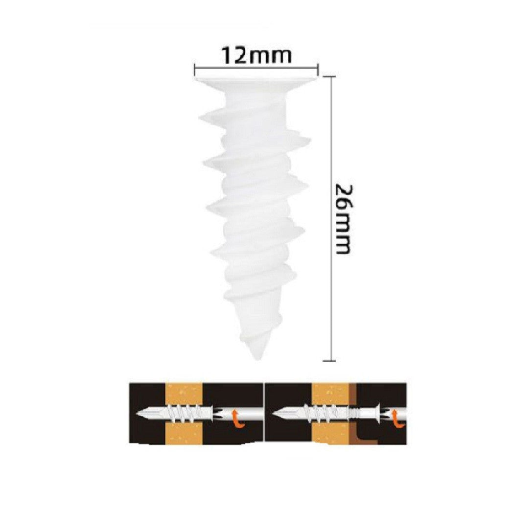 Set de 12 piezas Plástico Tapones Fischer Fijación Tornillos 12x26mm 57183