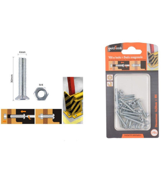 Establecer 2 piezas de mariposa aún con gancho de acero con tuerca de lavadora M5x100 mm 57229