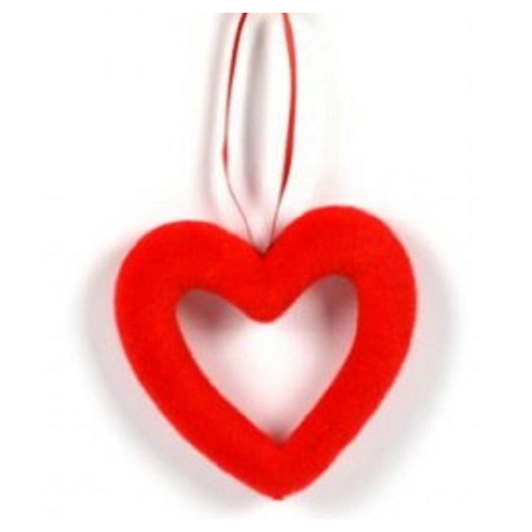 Set de 4pz Perchas en forma de corazones 8cm Idea de regalo de corazón rojo para el día de San Valentín